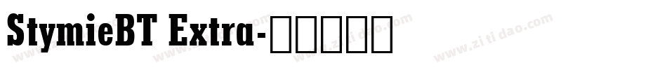 StymieBT Extra字体转换